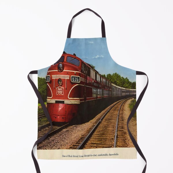 Item preview, Rock Island Rocket vintage travel poster designed and sold by stickart-marek.