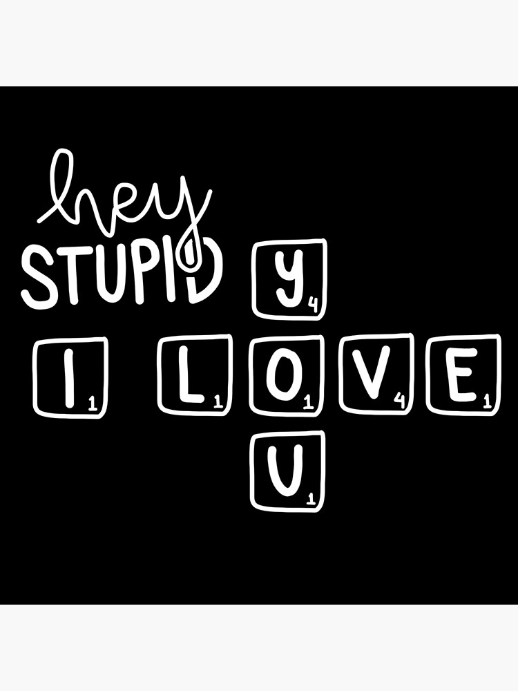 Hey stupid i love you lyrics