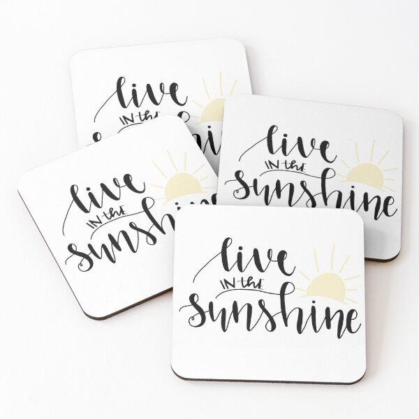 Item preview, Live in the Sunshine inspirational quote  designed and sold by Sophie0854.