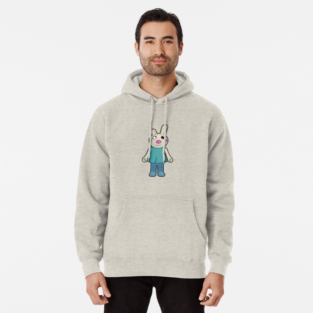 roblox bunny character womens premium hoodie heather gray