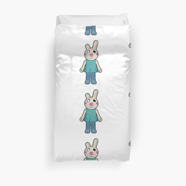 Bunny Piggy Roblox Roblox Game Roblox Characters Duvet Cover By Affwebmm Redbubble - piggy pants roblox
