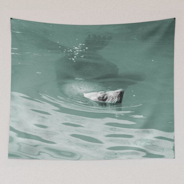 Item preview, Wild Harbor Seal Swimming Wildlife designed and sold by worldways.