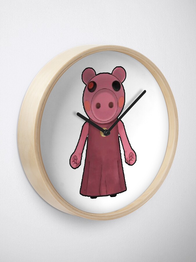 Piggy Roblox Roblox Game Roblox Characters Clock By Affwebmm Redbubble - piggy roblox game characters