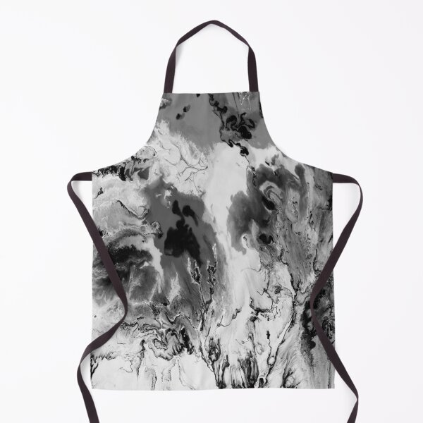 Item preview, preppy abstract grey marble black and white watercolor designed and sold by LEILA ART SPACE.