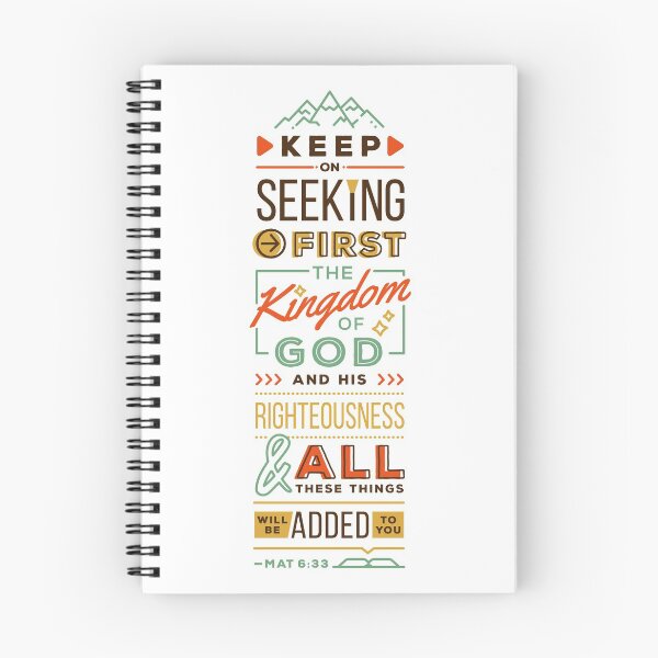 Item preview, 'Keep on seeking first the Kingdom of God' - Matthew 6:33 | Typography Design designed and sold by Kim Liester Lagura.