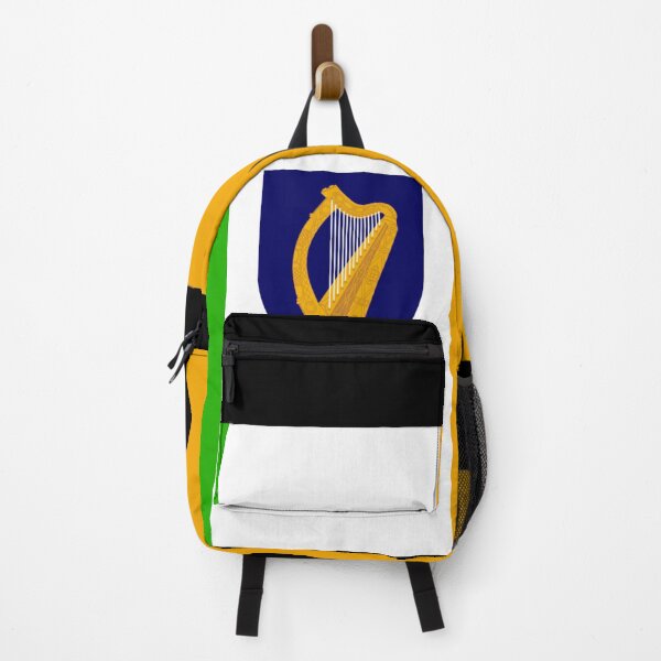 Item preview, Black Republic of Ireland coat of arms flag designed and sold by AidanMDesigns.