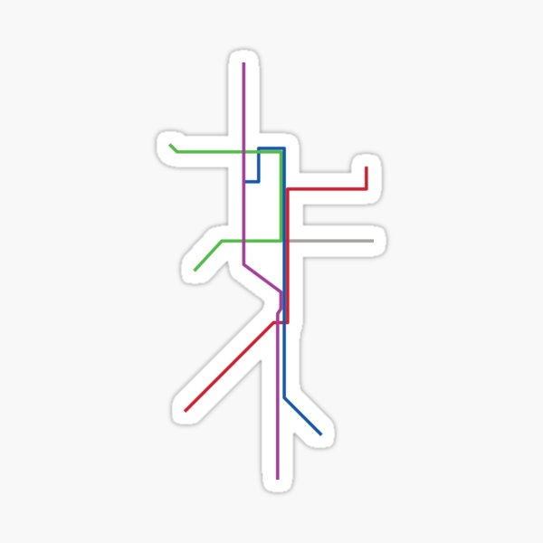 Salt Lake City Rail Map Sticker