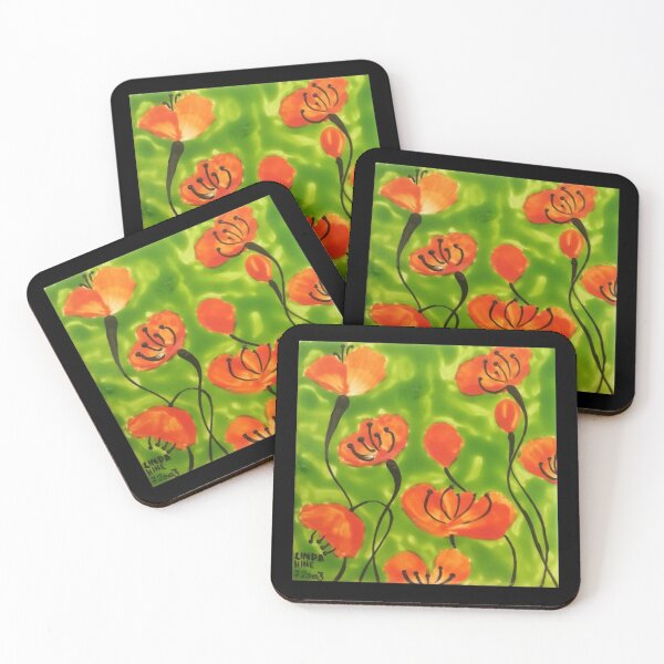 Item preview, Brilliant Orange Poppies designed and sold by lindahineart.