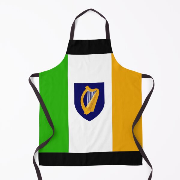 Item preview, Black Republic of Ireland coat of arms flag designed and sold by AidanMDesigns.