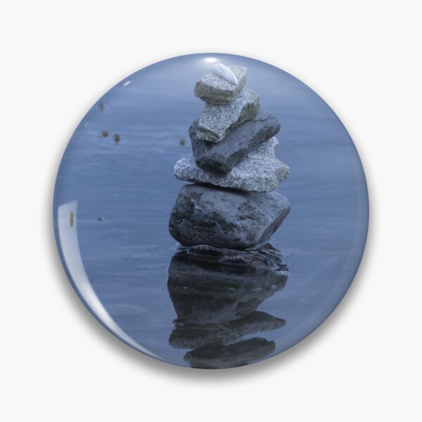 Item preview, Frozen Cairn of Rocks And Reflection on Ice designed and sold by TheCrazyBear.