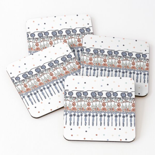 Item preview, Retinal Circuitry - Color on White designed and sold by Hodgepodge Bricolage.