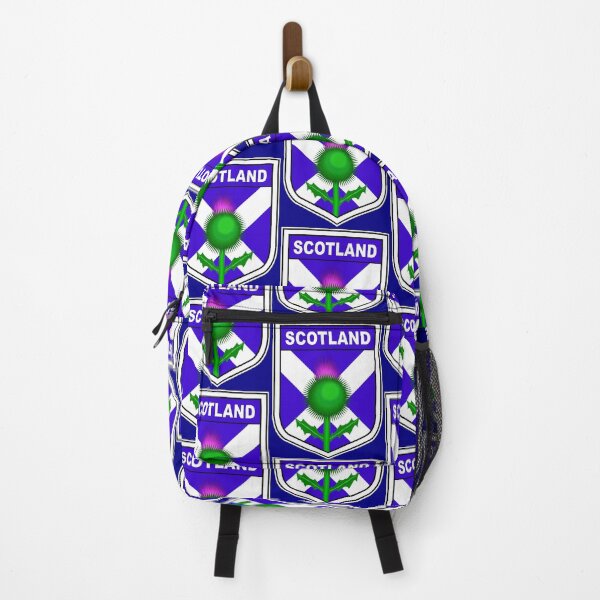 Item preview, Flag of Scotland in shield with thistle designed and sold by headpossum.