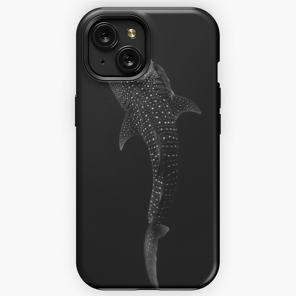 Whale Shark Portrait Black and White