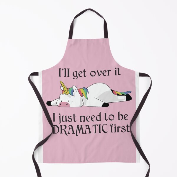 Item preview, I'll get Over it, I just need to be dramatic first Kawaii unicorn designed and sold by LM KawaII LLC.