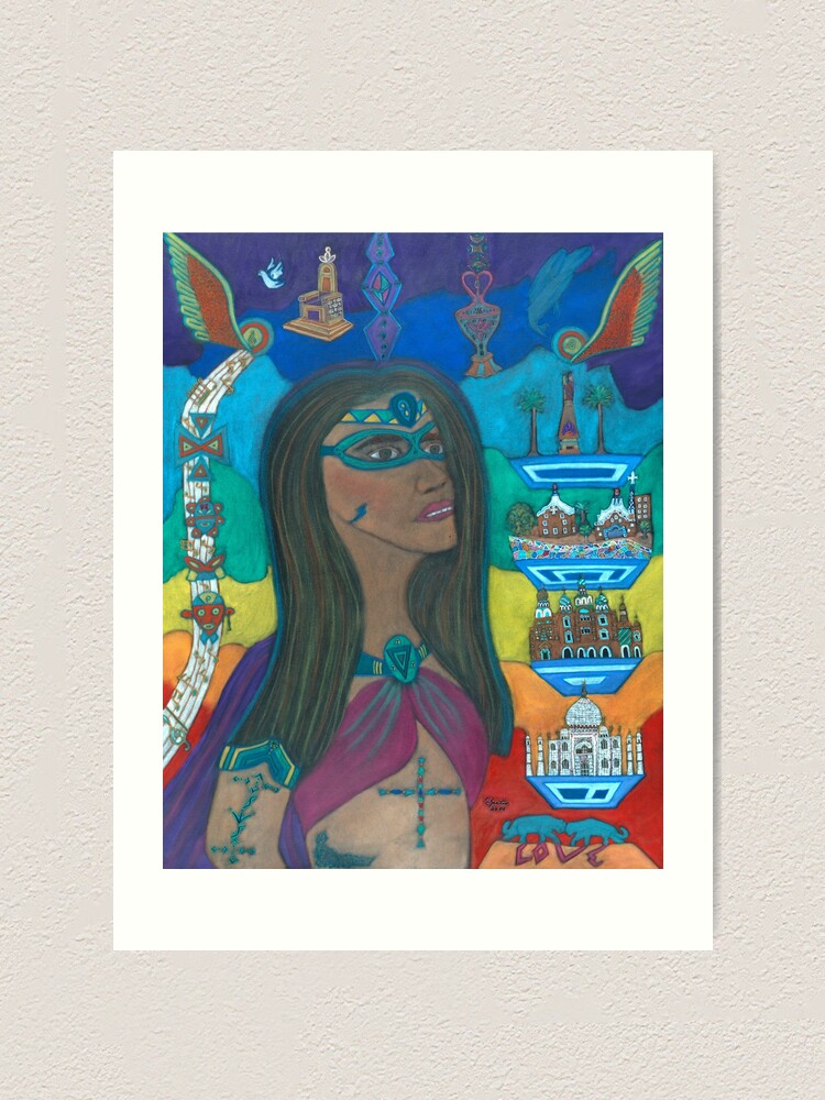 Alternate view of Unmasking Your Soul Art Print