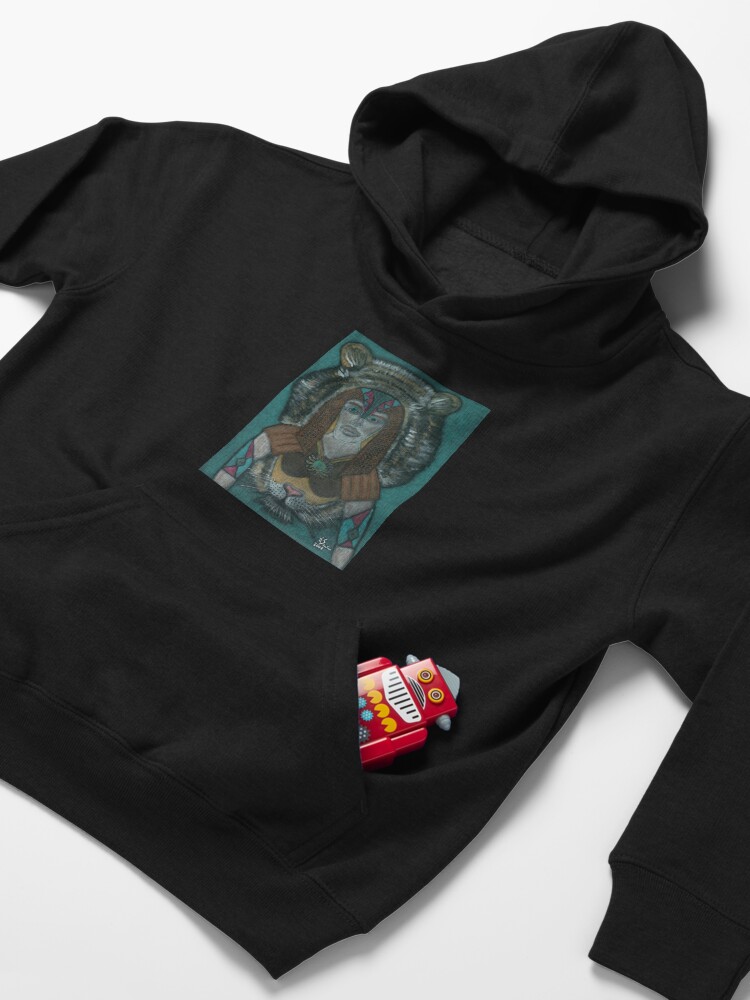 Alternate view of The Spiritual Warrior Kids Pullover Hoodie
