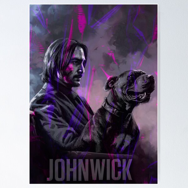 Artikel-Vorschau von John Wick und sein Hund., designt und verkauft von misguidedtaffy.