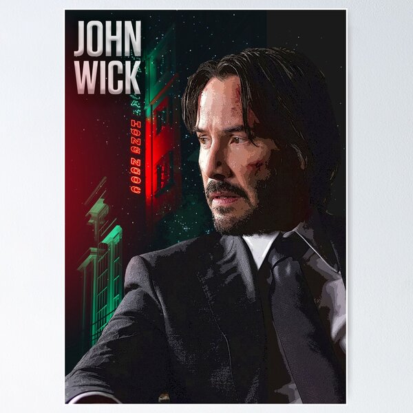 Artikel-Vorschau von John Wick Neon Nächte, designt und verkauft von misguidedtaffy.