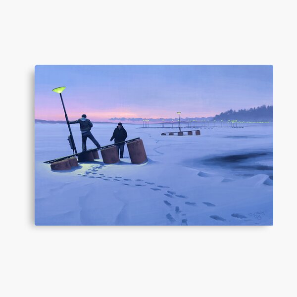 Samtal vid Bojmodul Canvas Print