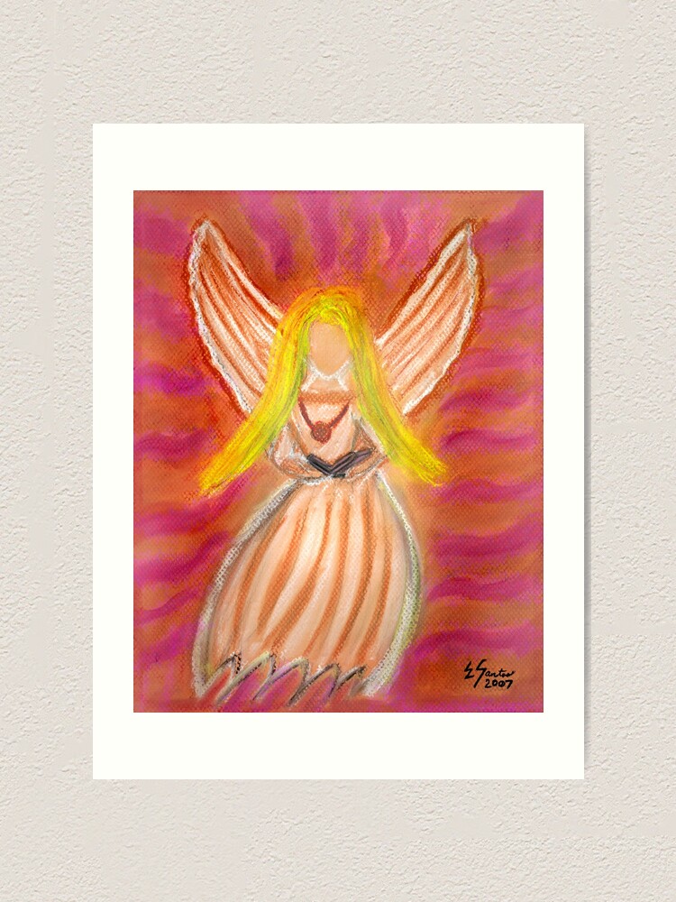 Alternate view of Listen to the Voice of Your Angels Art Print