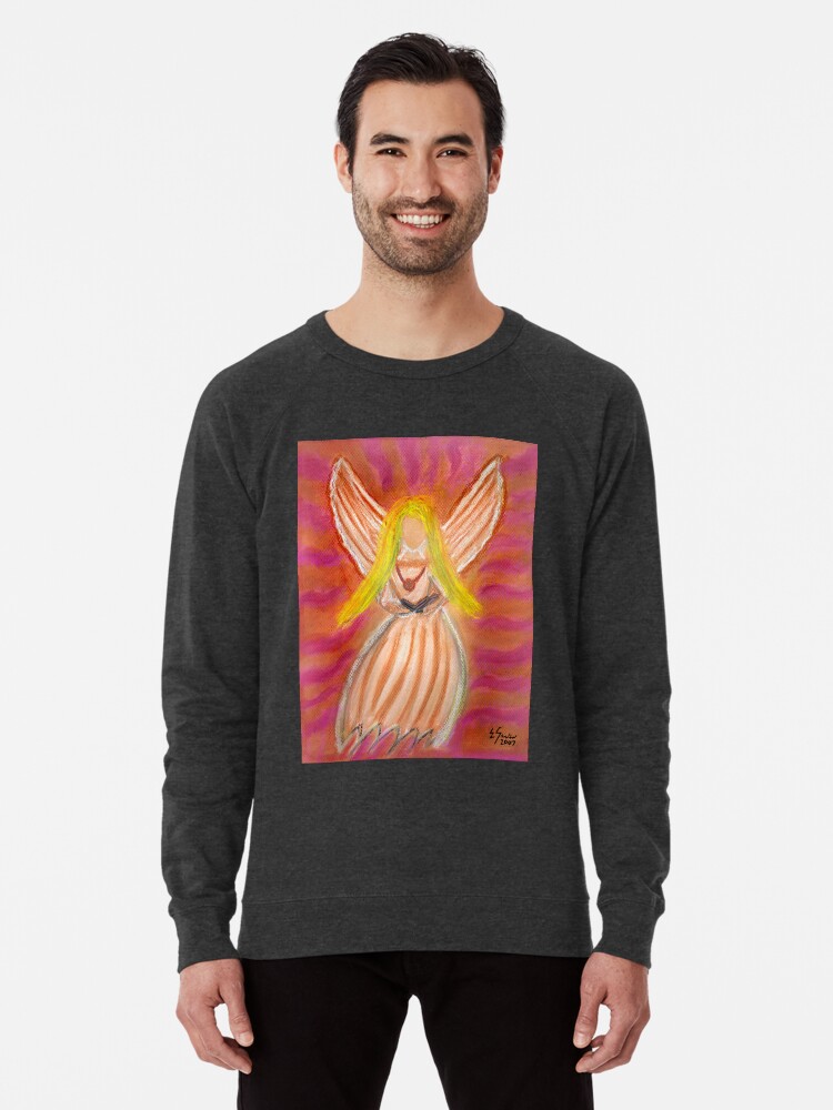 Alternate view of Listen to the Voice of Your Angels Lightweight Sweatshirt