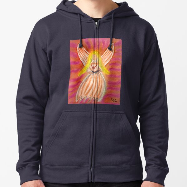 Listen to the Voice of Your Angels Zipped Hoodie