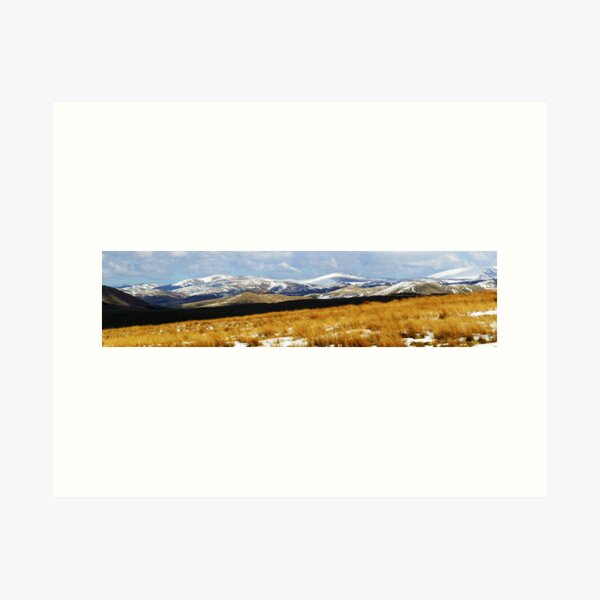 Snow On The Cheviot Hills Northumberland Art Print