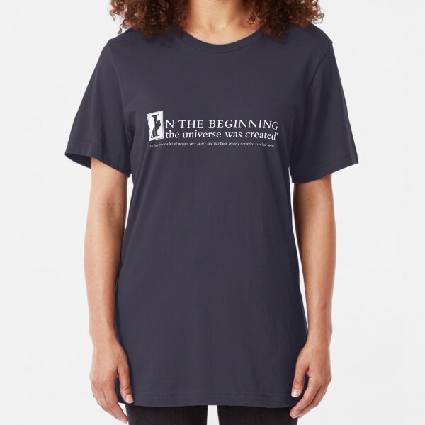 Universe Quote Slim Fit T-Shirt