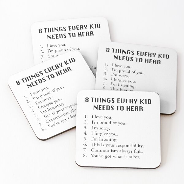 Item preview, 8 Things Every Kid Needs To Hear designed and sold by joshcartoonguy.