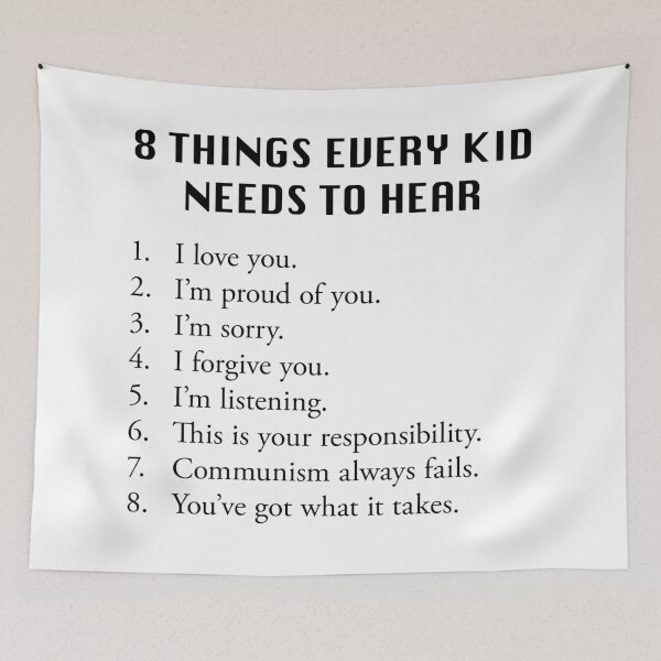 Item preview, 8 Things Every Kid Needs To Hear designed and sold by joshcartoonguy.