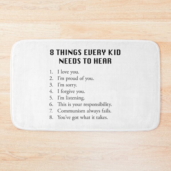 Item preview, 8 Things Every Kid Needs To Hear designed and sold by joshcartoonguy.