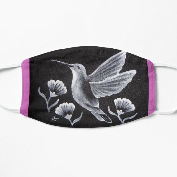 Monochrome Hummingbird Mask