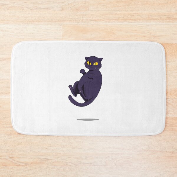 Item preview, Floating chonky black cat designed and sold by heriole.
