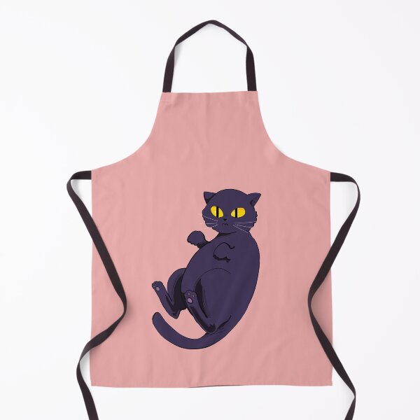 Item preview, Floating chonky black cat designed and sold by heriole.