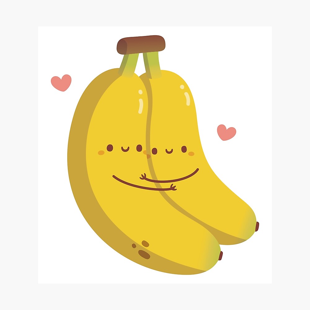 Cute Hugging Bananas, Bananas For You