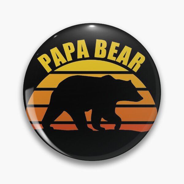 Item preview, Retro Papa Bear designed and sold by thegreenclock.