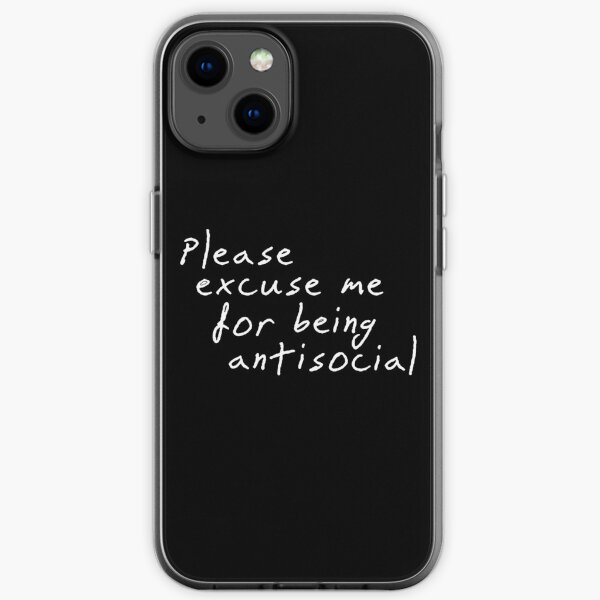Bitte entschuldigen Sie, dass ich unsozial bin iPhone Flexible Hülle