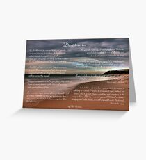 Desiderata Inspirational Poem on Seashore Greeting Card