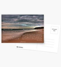 Desiderata Inspirational Poem on Seashore Postcards