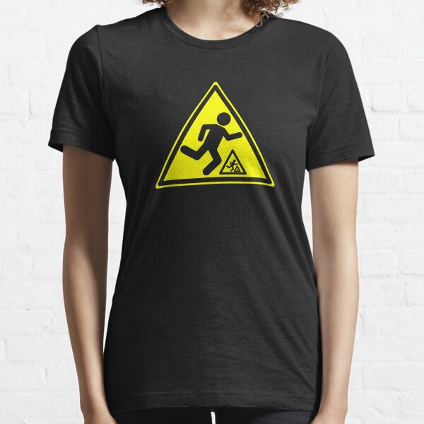 Warning Signs Are Hazardous (on black only) Essential T-Shirt
