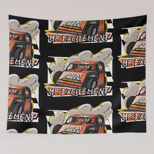 Item preview, Mr. Excitement Dirt Track Racing designed and sold by Angela Wolowitz.