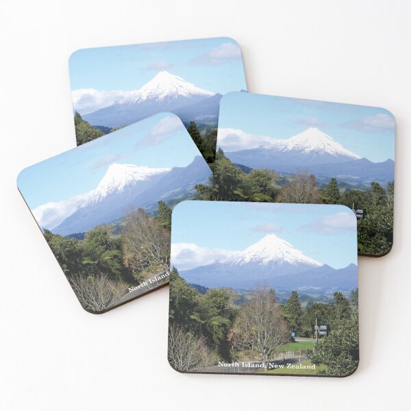 Item preview, Mount Taranaki, North Island, New Zealand, Snow Covered Mountain designed and sold by Hanlar.