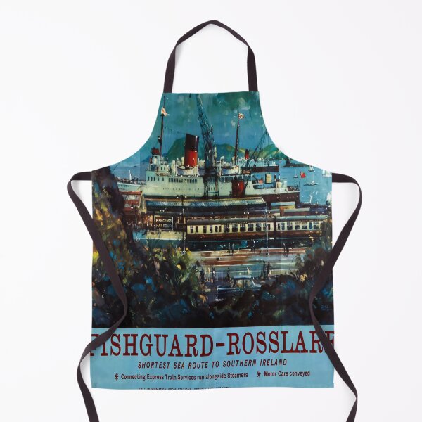 Item preview, Fishguard Rosslare vintage travel poster designed and sold by stickart-marek.