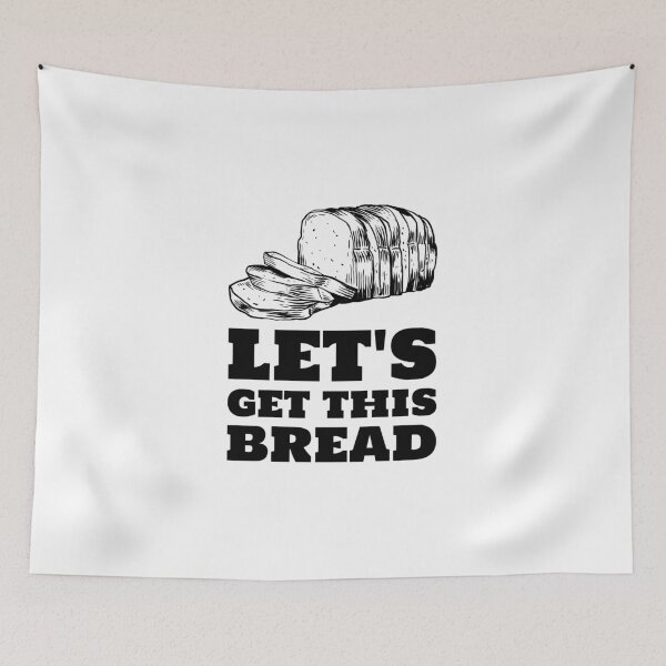 Item preview, Let's get this bread black loaf designed and sold by javes93.