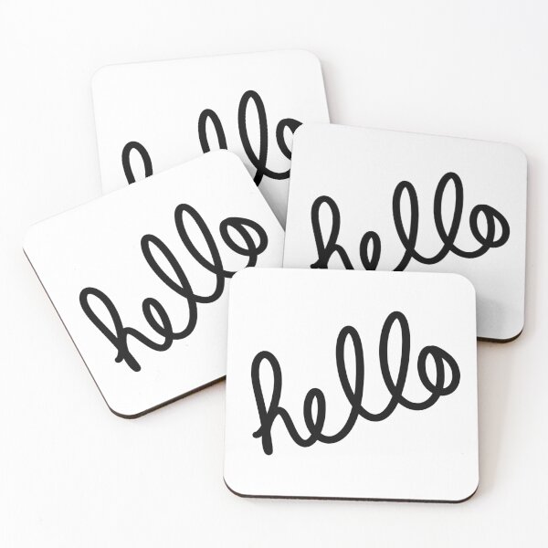 Item preview, Black Hello designed and sold by passionatelyem.