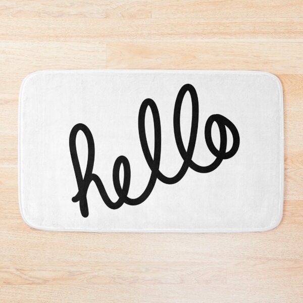 Item preview, Black Hello designed and sold by passionatelyem.