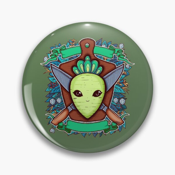 Item preview, Radish and Knife Coat of Arms Illustration designed and sold by ZaryaKiqo.