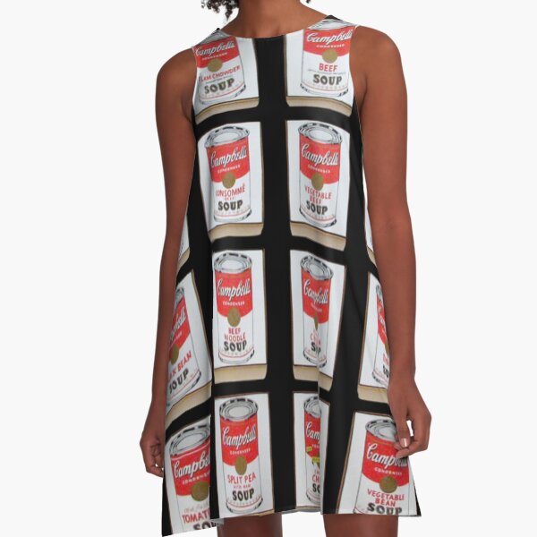 Campbells Suppendosen modernisiert A-Linien Kleid
