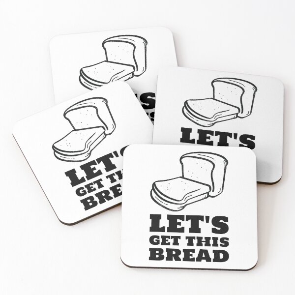Item preview, Let's get this bread black simple loaf designed and sold by javes93.