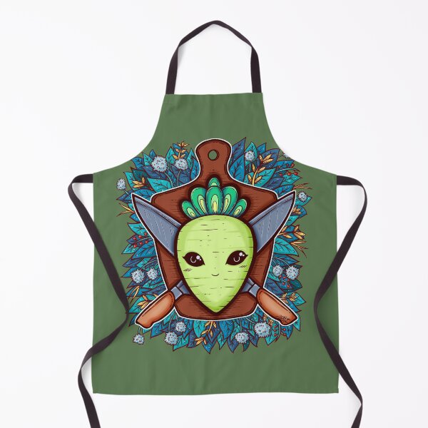 Item preview, Radish and Knife Coat of Arms Illustration designed and sold by ZaryaKiqo.